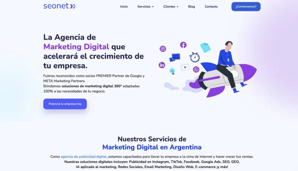 seonet entre las agencias de marketing mas destacadas de argentina